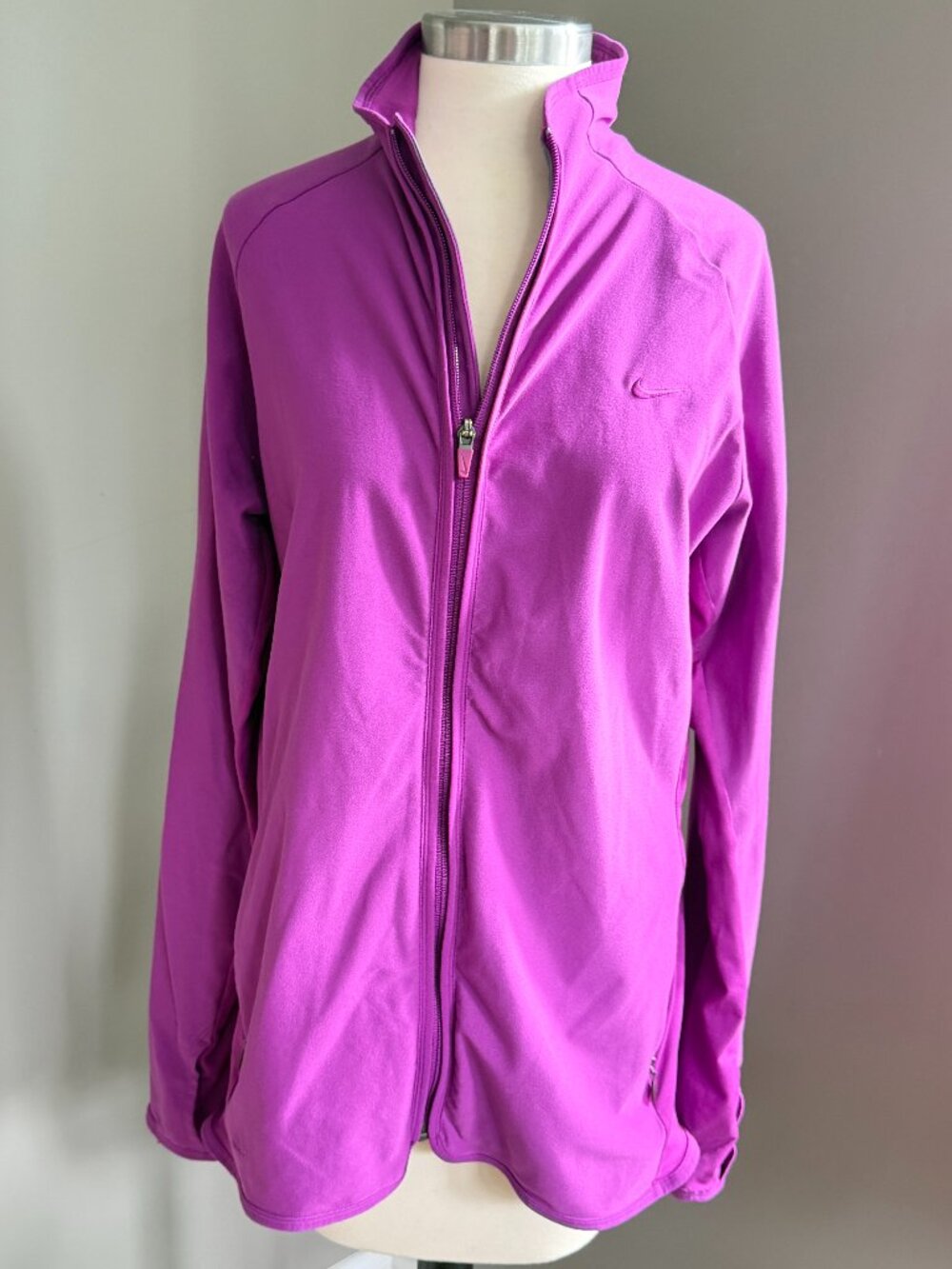Nike Dri Fit Pink Sportswear Zip Up Sweatshirt